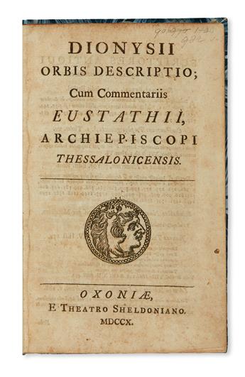 TRAVEL  DIONYSIUS PERIEGETES. Orbis descriptio.  1710
